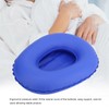 Inflatable Bed Pan, Washable Portable Air Inflation Blue Bed Pan