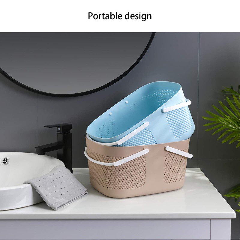 Shower Caddy Basket, Portable Large Capacity Thickened Plastic Organizer Storage