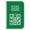 BookFactory Work Hours Log Book/Working Hours Tracking Journal/Plant Worker Tracking