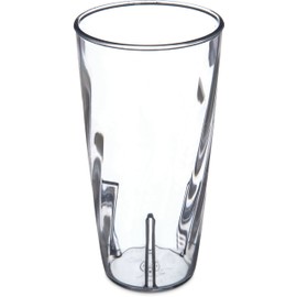 Carlisle FoodService Products Plastic Tumblers with Swirl Design for Home and Restaurant, Polycarbonate, 22 Ounces, Clear, (Pack of 36)