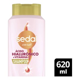 SEDAL Shampoo cido Hialurnico y Vitamina C ideal para cabello seco, dejndolo con luminosidad y nutricin desde la raz hasta las puntas 620 ml          