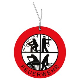 CME.Promo 2x Duftbaum mit Feuerwehr Motiv, Auto Duftspender, Duftbaum Auto tuning, car air freshener, Duftanh?nger Auto, Duftbaum Set Auto