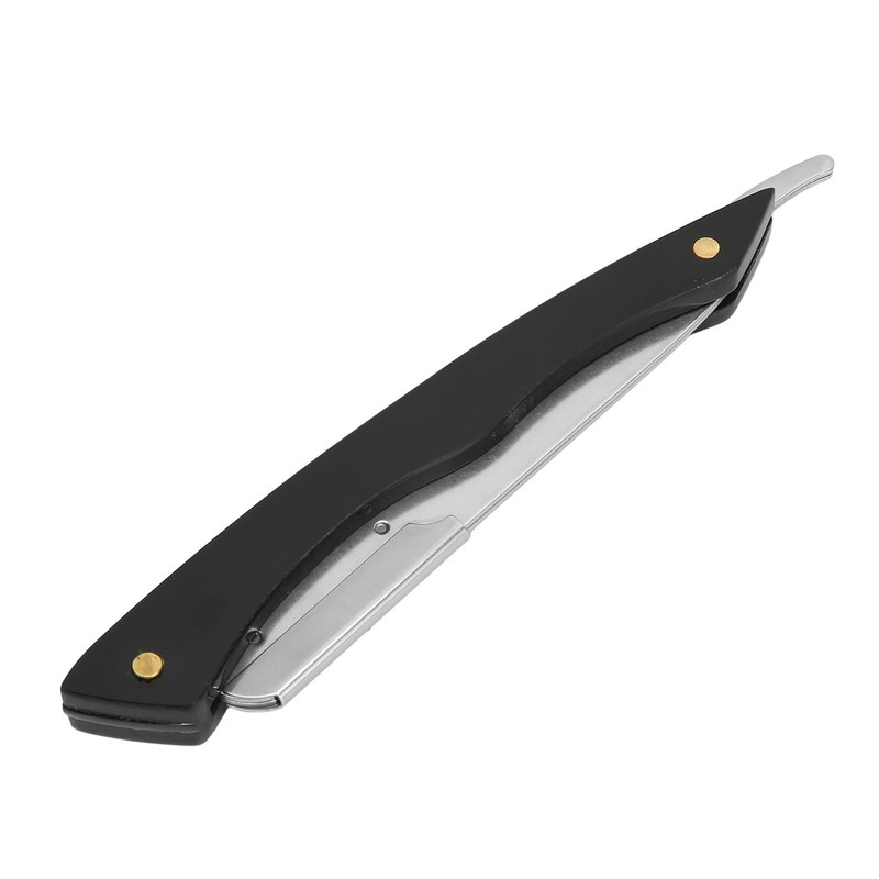 Foldable Beard Clipper Handle Reusable Stainless Steel Safety Manual Straight