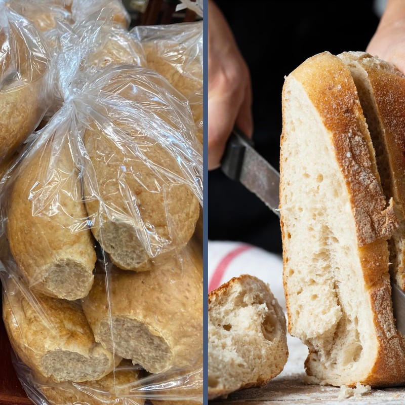 Reusable Plastic Bread Bags for Homemade Bread - 100 Pack