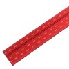 Woodworkers Edge Ruler Aluminum Alloy Red Black Adjustable Angle T