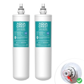 AQUA CREST FQK1R, GXULQR Under Sink Water Filter, Replacement for GE FQK1R, GXULQR, Compatible with GE GXK140TNN and GXULQK systems, NSF/ANSI 42 372, 2K Gallons, Reduces Lead, Chlorine, 2 Pack