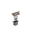 Arlington Industries FLBRF101BR-1 Retrofit Electrical Floor Box with Flip Lids