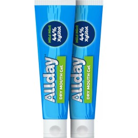 Allday Dry Mouth Gel - Maximum Strength Xylitol, Fast Acting, Non-Acidic 2 Tubes
