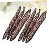 Baluue 6pcs Leopard Print Sponge Hair Rollers for Heatless Curls