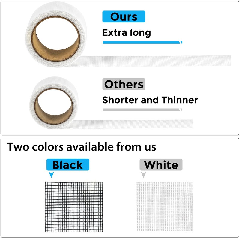 Secopad White Window Screen Repair Tape, 2 in X 30