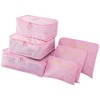 Go2buy 6pcs Travel Luggage Organizer Set Backpack Storage Pouches Suitcase