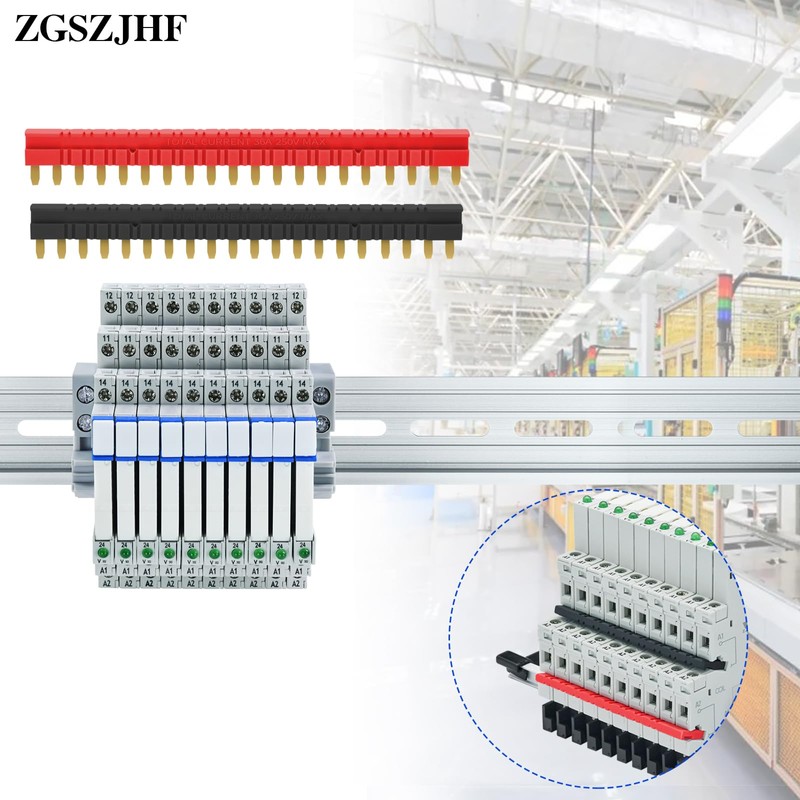 (8 Pcs) 24V Relay Din Rail; Miniature Power Relay; Silm;