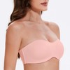 MELENECA Women's Strapless Bra for Large Bust Minimizer Unlined Bandeau