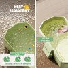 Collapsible Bathing Basin 29.5×17.7×9.8 in, Foldable Portable Tub with Drain