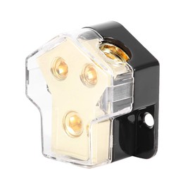 Distribución de la fuente de alimentación de audio de coche plástico de aleación de KIMISS 1 * 1GA en 2 * 4GA hacia fuera Splitter de bloque