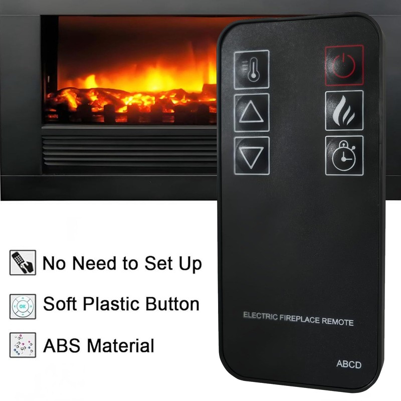 Replacement Remote Control for Whalen Combination Electric Fireplace Heater FP261A