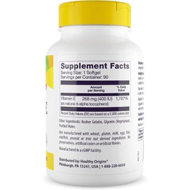 [Japanese Vitamin Supplements] 海外直送品 Healthy Origins Natural Vitamin E, 400iu, 90 Sg