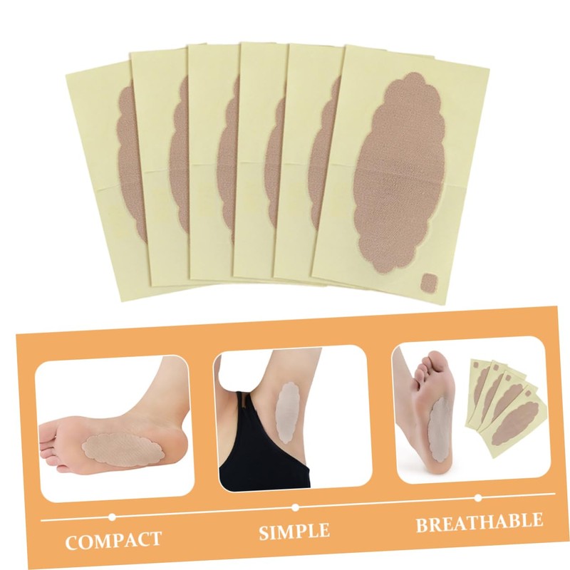 Baluue 20pcs Breathable Underarm Odor Control Armpit for Women Invisible