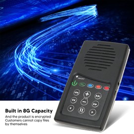 Electronic Bible Audio Bible Player, Solar Charging Talking Audio Bible Player, Portable Sound Bible Player Built in 8G Capacity for Bible Listener (English CEV with Spanish)