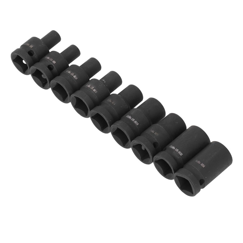 9 Pieces Tap Socket Set, Wrench Tap Socket, 1/2 Inch
