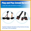 Partuto 10 Inch Handlebar CAN Bus Circuit Wire Extension Harness