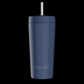 Fressko Ceramic Lined Tumbler with Titanium Straw - Venti 20oz, Denim