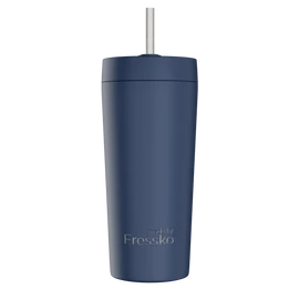Fressko Ceramic Lined Tumbler with Titanium Straw - Venti 20oz, Denim