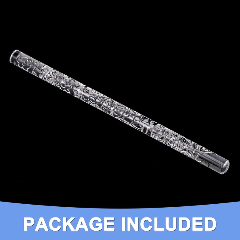 GLOKUUCA Acrylic Embossed Rolling Pin - Acrylic Non-Stick Roller Fondant