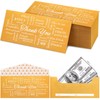 Teling 100 Pack Gold Money Envelopes for Cash Gifts Kraft