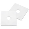 sourcing map 2Pcs ABS Plastics Square Shaped Escutcheon Plate, Wall