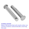 M METERXITY 5 Pcs Flat Head Stainless Steel Clevis Pin