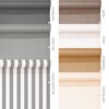 CelinaSun Privacy Screen Balcony 0.75 x 5 m Stripes Light