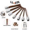 LLNEDL 3/8 Inch Drive Long Allen Hex Bit Socket Set,