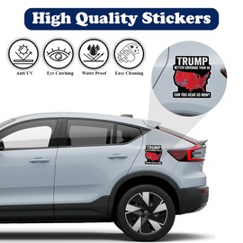Azquest Trump Better Coverage Than 5G Sticker (3 Pack) – 5-Inch Decal with Election Map Design – Patriotic Political Humor for Laptops, Cars, and More