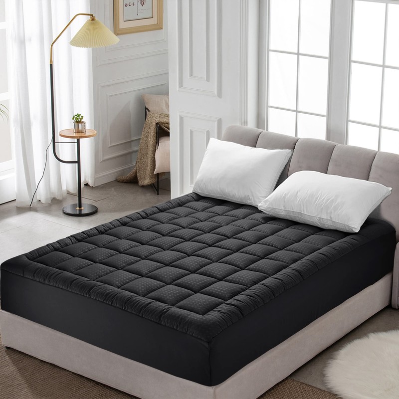 HYLEORY Twin XL Mattress Pad Quilted Fitted Mattress Protector Cooling