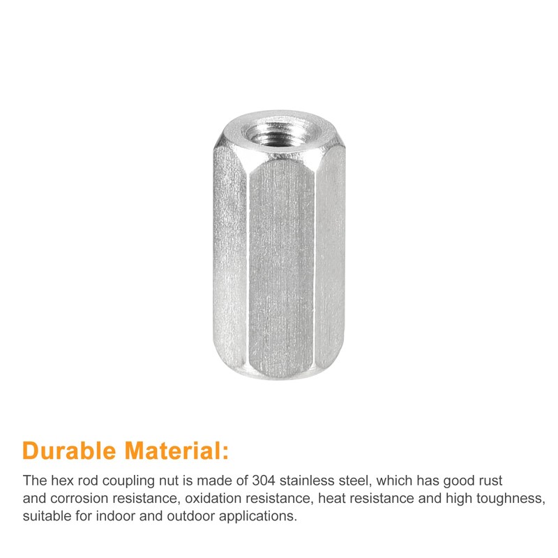 sourcing map M4 x 0.7 Distance 15 mm Length Coupling