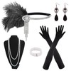 PLULON 8 Pieces 1920s Flapper Great Gatsby Accessories Set Fashion