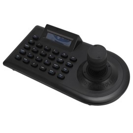 PTZ Camera Joystick Controller, Dome IP PoE Camera Controller Keyboard with 3D Joystick, RS485 232, for PELCO D, for PELCO P, for Controlling 32 NVR DVRs 256 Ball Cameras (US Plug)