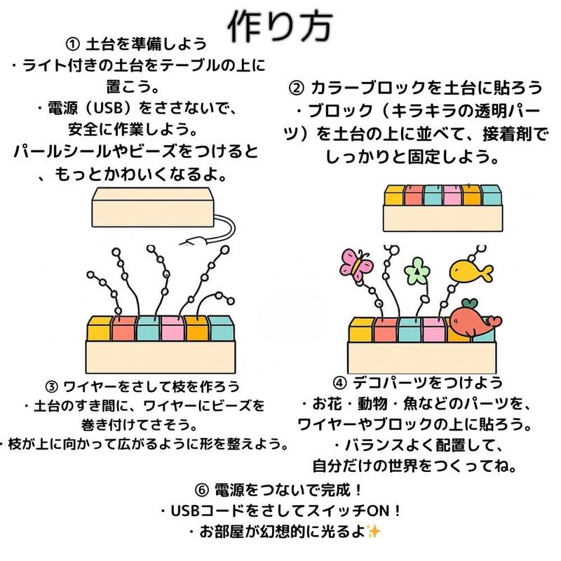 (Summer Vacation Free Research, Children's Craft Kit) Illuminating Fantasy Light