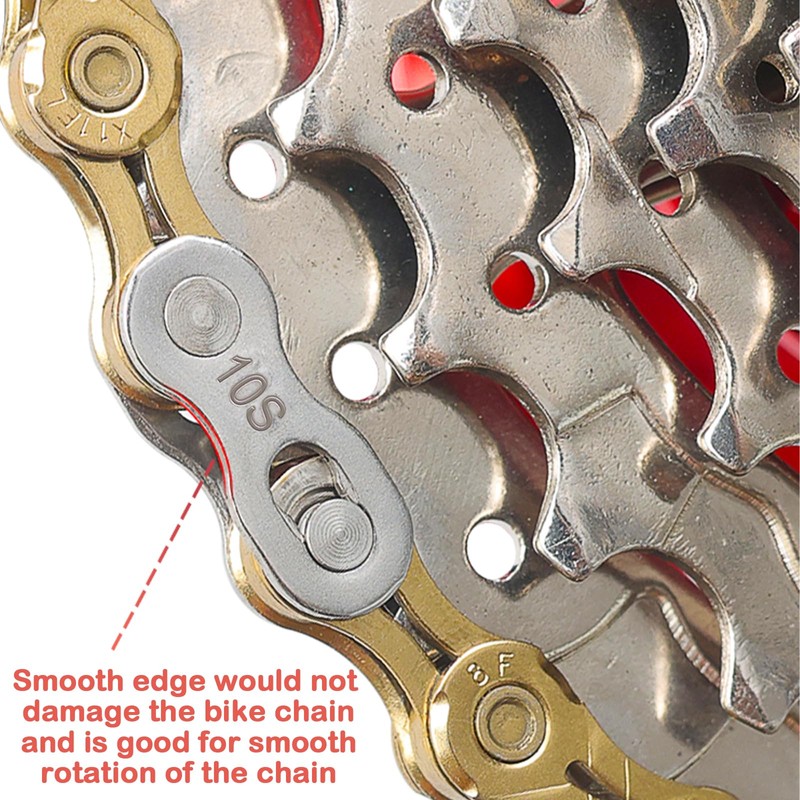 KASESSS 10Pairs Bike Chain Link, Reusable 10 Speed Chain, High