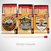 PROF Set di 3 scatole da 100 fiammiferi, lunghezza 5,5