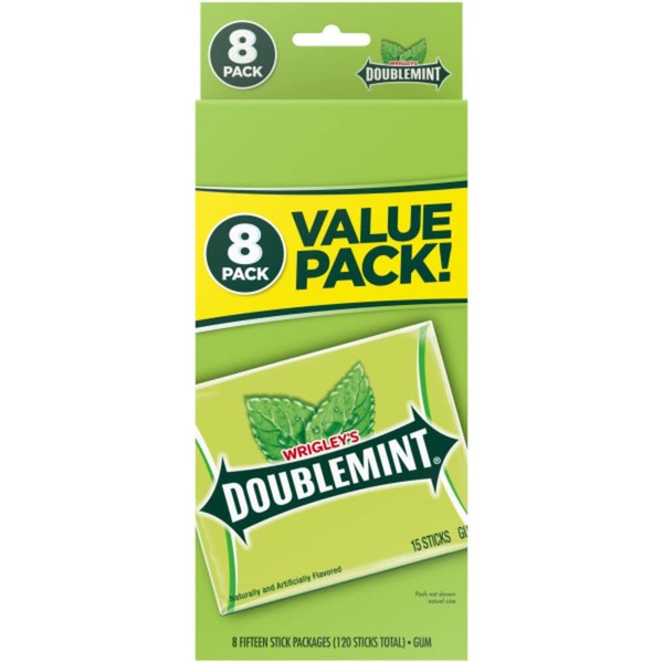 Doublemint Wrigley's Doublemint Chewing Gum, 6 Value Packs (48 packs