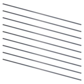 HANLATO 10PCS 3mm Diameter 304 Stainless Steel Round Rod 200mm Length 3mm x 200mm Metal Solid Shaft Rods for DIY Craft Making Industry Metal Working Hobby Storage Rack