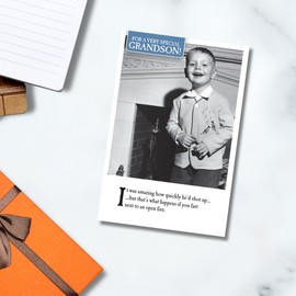 On The Ceiling, Birthday Card for Grandson, Grandson Birthday Card, Funny Birthday Card Grandson