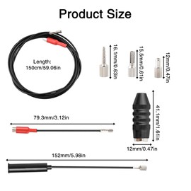 Golgner Bicycle Internal Cable Management Tool, Internal Cable Management Tool for Bicycle Frame, for Road Bike, BMX Bike, Folding Bike, Diameter of Wiring Holes ≥ 6mm