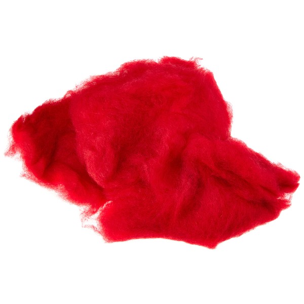 Efco 1007928 Wool for felting 30 g red, 6 x 6 x 3 cm