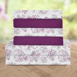 Elegant Comfort Softest and Coziest 6-Piece Sheet Set - 1500 Premium Hotel Quality Microfiber - Deep Pocket, Wrinkle Resistant 6-Piece Paisley Pattern Bed Sheet Set, Queen, Paisley Purple