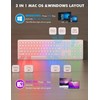 Wireless Keyboard and Mouse Combo - RGB Backlit, Rechargeable &