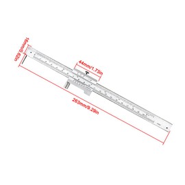 Vernier Caliper, 0-200mm Stainless Steel Micrometer with Double Scale, mm/Inch/Fraction Conversion, Stainless Steel, Parallel Marking Gauge, and Cleaning Cloth