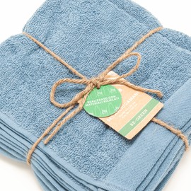 SWEET HOME - BE GREEN Towel Set 1+1 Guest 40x50 + Face 50x100, OEKO-TEX Certified, with Cotton and Recycled Plastic, Green